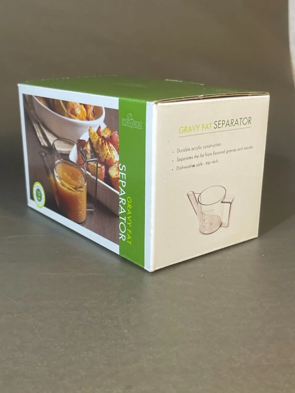 Fox Run 5598 1-1/2 Cup Clear Acrylic Gravy/Fat Separator NEW (#1973)